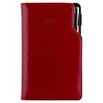 Kalendarz książkowy GEP z długopisem tygodniowy kieszonkowy 2027 słowacki?? - bordowy