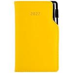 Kalendarz książkowy GEP z długopisem tygodniowy kieszonkowy 2027 słowacki?? - żółty