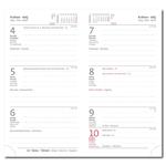 Kalendarz książkowy kieszonkowy tygodniowy 2026 Bora - czarny/zielony