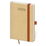 Kalendarz książkowy kieszonkowy tygodniowy 2026 Print Pop - cappuccino