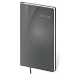 Kalendarz książkowy kieszonkowy tygodniowy 2026 Vario - Grey Design