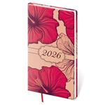 Kalendarz książkowy kieszonkowy tygodniowy 2026 Vario - Lyra Hibiscus