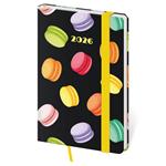 Kalendarz książkowy kieszonkowy tygodniowy 2026 Vario - Macarons z gumką