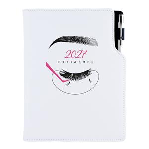 Kalendarz książkowy KOSMETYCZNY Eyelashes - DESIGN tygodniowy B5 2027