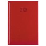 Kalendarz książkowy LIBRA dzienny A5 2024 czeski - czerwony