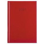 Kalendarz książkowy LIBRA dzienny A5 2027 czeski - czerwony