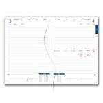 Kalendarz książkowy LIBRA dzienny A5 2027 czeski - pomarańczowy