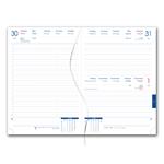 Kalendarz książkowy LIBRA dzienny A5 2027 słowacki?? - granatowy