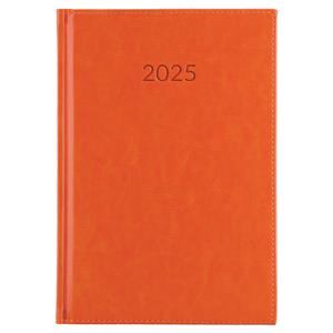Kalendarz książkowy LIBRA tygodniowy A5 2025 czeski - pomarańczowy