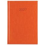 Kalendarz książkowy LIBRA tygodniowy A5 2027 czeski - pomarańczowy