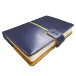 Kalendarz książkowy MAGNETIC dzienny A5 2027 czeski - granatowy/żółty