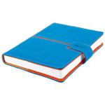 Kalendarz książkowy MAGNETIC dzienny A5 2027 słowacki?? - niebieski/pomarańczowy