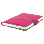 Kalendarz książkowy MAGNETIC tygodniowy A5 2027 słowacki?? - różowy/zielony