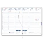 Kalendarz książkowy MAGNETIC tygodniowy B6 2027 CZ/SK - czerwony/biały