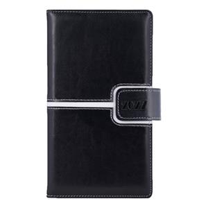 Kalendarz książkowy MAGNETIC tygodniowy kieszonkowy 2027 czeski - czarny/biały