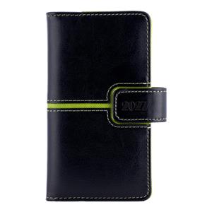 Kalendarz książkowy MAGNETIC tygodniowy kieszonkowy 2027 czeski - czarny/zielony