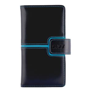 Kalendarz książkowy MAGNETIC tygodniowy kieszonkowy 2027 słowacki?? - czarny/turkusowy