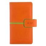 Kalendarz książkowy MAGNETIC tygodniowy kieszonkowy 2027 słowacki?? - pomarańczowy/zielony