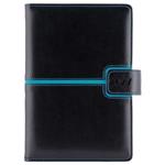 Kalendarz książkowy MAGNETIC tygodniowy z notesem A5 2027 CZ/SK - czarny/turkusowy