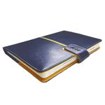 Kalendarz książkowy MAGNETIC tygodniowy z notesem A5 2027 CZ/SK - granatowy/żółty