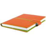 Kalendarz książkowy MAGNETIC tygodniowy z notesem A5 2027 CZ/SK - pomarańczowy/zielony