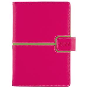 Kalendarz książkowy MAGNETIC tygodniowy z notesem A5 2027 CZ/SK - różowy/zielony