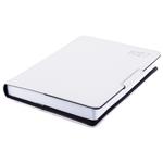 Kalendarz książkowy METALIC dzienny B6 2027 polski - biały