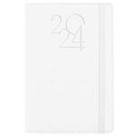 Kalendarz książkowy POLY dzienny A5 2024 czeski - biały