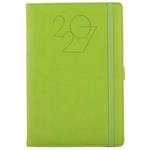 Kalendarz książkowy POLY dzienny A5 2027 polski - jasnozielony