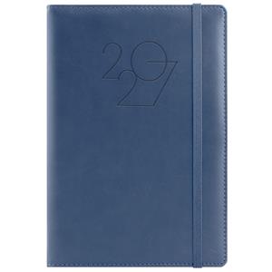 Kalendarz książkowy POLY dzienny A5 2027 słowacki - granatowy