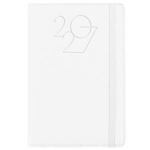 Kalendarz książkowy POLY tygodniowy A5 2027 czeski - biały