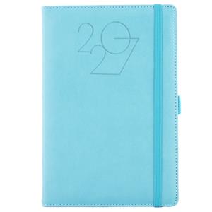 Kalendarz książkowy POLY tygodniowy A5 2027 słowacki - jasnoniebieski