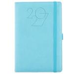 Kalendarz książkowy POLY tygodniowy A5 2027 słowacki - jasnoniebieski