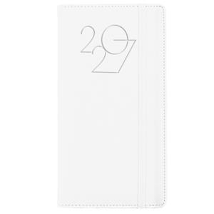 Kalendarz książkowy POLY tygodniowy kieszonkowy 2027 czeski - biały