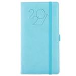 Kalendarz książkowy POLY tygodniowy kieszonkowy 2027 czeski - jasnoniebieski