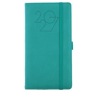 Kalendarz książkowy POLY tygodniowy kieszonkowy 2027 czeski - morski