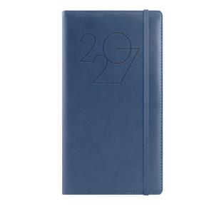 Kalendarz książkowy POLY tygodniowy kieszonkowy 2027 słowacki - granatowy