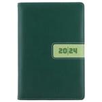 Kalendarz książkowy RIGA dzienny A5 2024 czeski - zielony