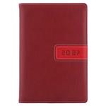 Kalendarz książkowy RIGA dzienny B6 2027 polski - czerwony