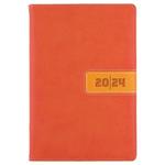 Kalendarz książkowy RIGA tygodniowy B6 2024 CZ/SK - pomarańczowy