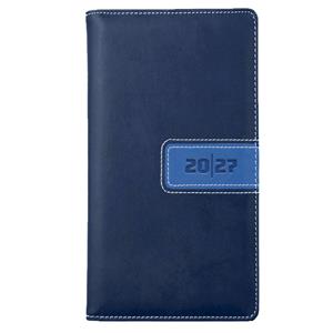 Kalendarz książkowy RIGA tygodniowy kieszonkowy 2027 słowacki?? - granatowy