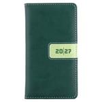 Kalendarz książkowy RIGA tygodniowy kieszonkowy 2027 słowacki?? - zielony