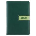 Kalendarz książkowy RIGA tygodniowy z notesem A5 2027 CZ/SK - zielony