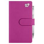 Kalendarz książkowy SPLIT CRYSTAL tygodniowy kieszonkowy 2027 czeski - fuksjowy