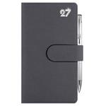 Kalendarz książkowy SPLIT CRYSTAL tygodniowy kieszonkowy 2027 słowacki - szary