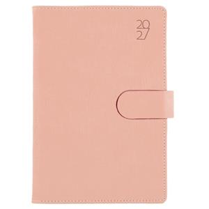 Kalendarz książkowy SPLIT dzienny A5 2027 polski - jasnoróżowy