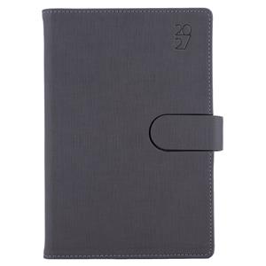 Kalendarz książkowy SPLIT dzienny A5 2027 słowacki?? - szary