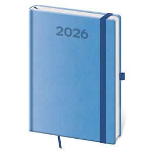 Kalendarz książkowy tygodniowy A5 2026 Print Pop - jasnoniebieski