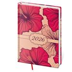 Kalendarz książkowy tygodniowy A5 2026 Vario - Lyra Hibiscus