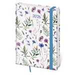 Kalendarz książkowy tygodniowy A5 2026 Vario - Wildflowers z gumką